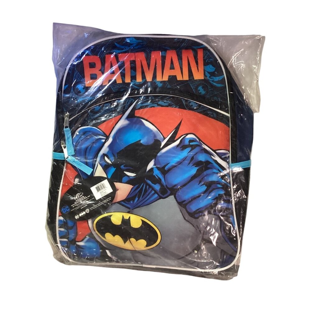 DC Comics Batman 3D Pop Up 16" Large Backpack Boys Kids Travel School Book Bag